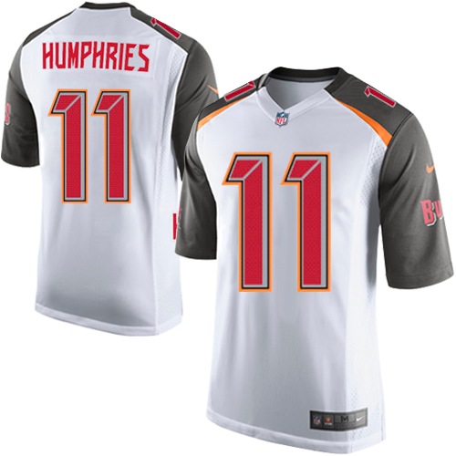 Men's Limited Adam Humphries Nike Jersey White Road - #11 NFL Tampa Bay Buccaneers